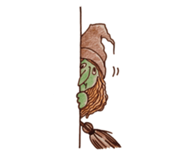 Bustling daily witch sticker #2977337