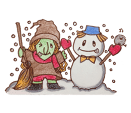 Bustling daily witch sticker #2977352