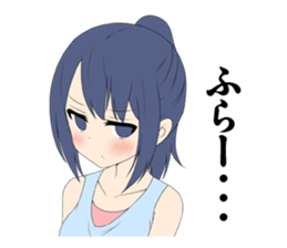 toyama Tsundere OL Hayatsuki okinawa sticker #2978405