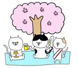 Three kinds of free cats sticker #2978709