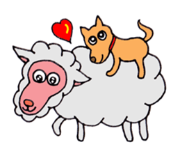 Sheep of Sally and friends sticker #2978795