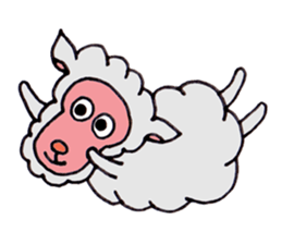 Sheep of Sally and friends sticker #2978796