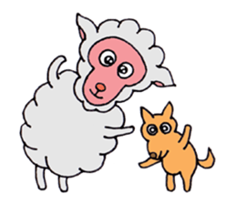 Sheep of Sally and friends sticker #2978798