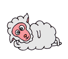 Sheep of Sally and friends sticker #2978801