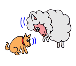 Sheep of Sally and friends sticker #2978802