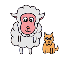 Sheep of Sally and friends sticker #2978804