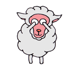 Sheep of Sally and friends sticker #2978805
