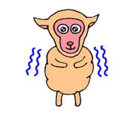 Sheep of Sally and friends sticker #2978808