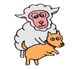 Sheep of Sally and friends sticker #2978809