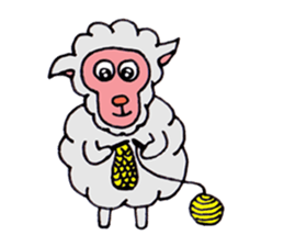Sheep of Sally and friends sticker #2978810