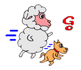 Sheep of Sally and friends sticker #2978811