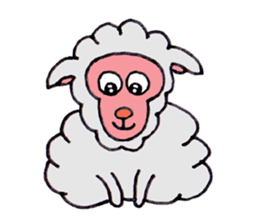 Sheep of Sally and friends sticker #2978815