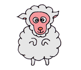 Sheep of Sally and friends sticker #2978818