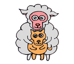 Sheep of Sally and friends sticker #2978820
