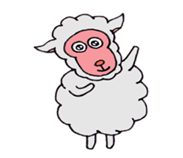 Sheep of Sally and friends sticker #2978821
