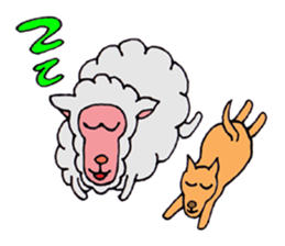 Sheep of Sally and friends sticker #2978822
