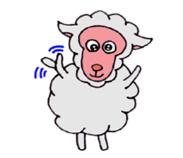 Sheep of Sally and friends sticker #2978823