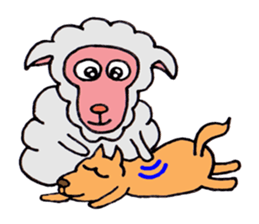 Sheep of Sally and friends sticker #2978824