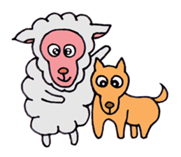 Sheep of Sally and friends sticker #2978826