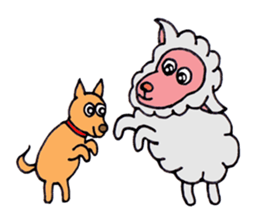 Sheep of Sally and friends sticker #2978830