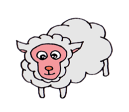 Sheep of Sally and friends sticker #2978831