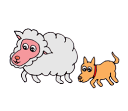 Sheep of Sally and friends sticker #2978833