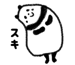 two words message panda sticker #2980361