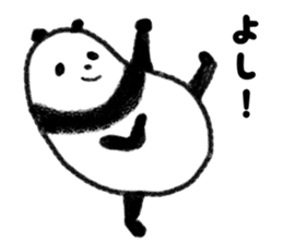 two words message panda sticker #2980389