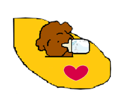 Toy poodle Waffle's lifestyle sticker #2980635