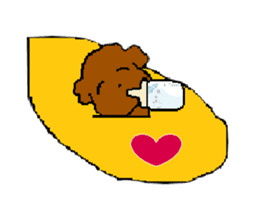 Toy poodle Waffle's lifestyle sticker #2980635