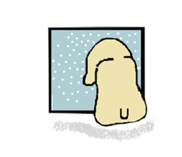 Toy poodle Waffle's lifestyle sticker #2980659