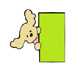 Toy poodle Waffle's lifestyle sticker #2980661