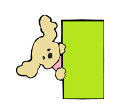 Toy poodle Waffle's lifestyle sticker #2980661