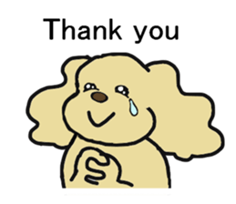 Toy poodle Waffle's lifestyle sticker #2980663