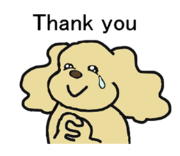 Toy poodle Waffle's lifestyle sticker #2980663