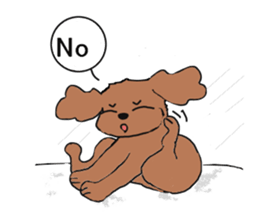 Toy poodle Waffle's lifestyle sticker #2980665