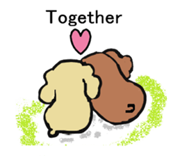 Toy poodle Waffle's lifestyle sticker #2980666