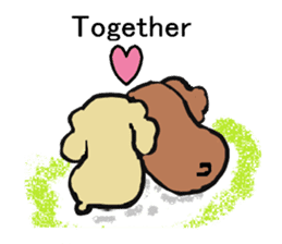 Toy poodle Waffle's lifestyle sticker #2980666