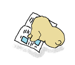 Toy poodle Waffle's lifestyle sticker #2980669