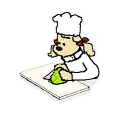 Toy poodle Waffle's lifestyle sticker #2980670