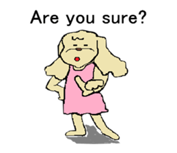 Toy poodle Waffle's lifestyle sticker #2980672