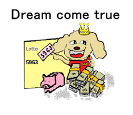 Toy poodle Waffle's lifestyle sticker #2980674