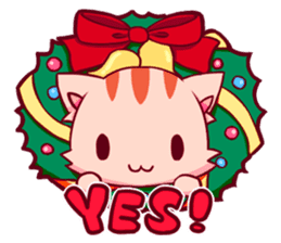 Meow mew world in Christmastime sticker #2981119