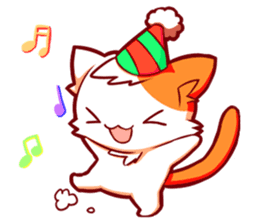 Meow mew world in Christmastime sticker #2981126