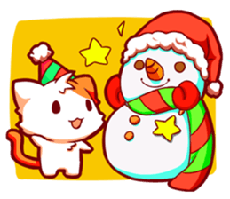 Meow mew world in Christmastime sticker #2981127