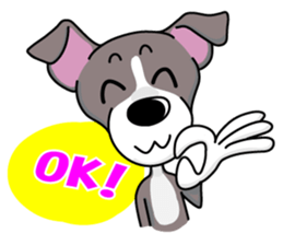 Italian Greyhound named Gina. sticker #2981196