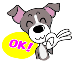 Italian Greyhound named Gina. sticker #2981196