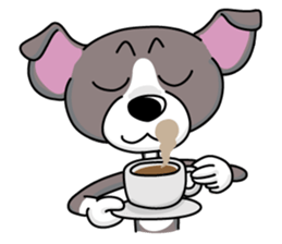 Italian Greyhound named Gina. sticker #2981204