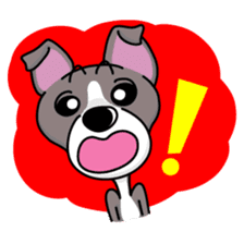 Italian Greyhound named Gina. sticker #2981206