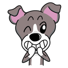 Italian Greyhound named Gina. sticker #2981217